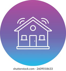 Smart House vector icon. Can be used for printing, mobile and web applications.