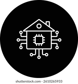 Smart House vector icon. Can be used for printing, mobile and web applications.