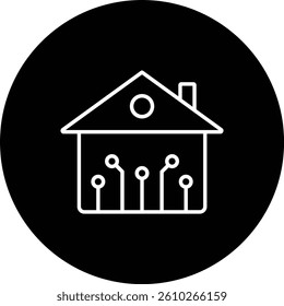 Smart House vector icon. Can be used for printing, mobile and web applications.