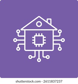Smart House vector icon. Can be used for printing, mobile and web applications.