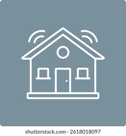 Icono de Vector Smart House. Se puede utilizar para aplicaciones de impresión, móviles y de Web.