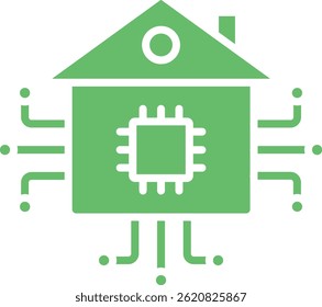 Smart House vector icon. Can be used for printing, mobile and web applications.