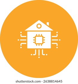Smart House vector icon. Can be used for printing, mobile and web applications.