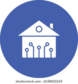 Smart House vector icon. Can be used for printing, mobile and web applications.