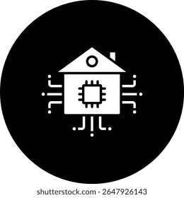 Icono de Vector Smart House. Se puede utilizar para aplicaciones de impresión, móviles y de Web.