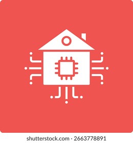 Icono de Vector Smart House. Se puede utilizar para aplicaciones de impresión, móviles y de Web.