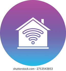 Icono de Vector Smart House. Se puede utilizar para aplicaciones de impresión, móviles y de Web.