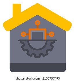 smart house vector icon illustration website