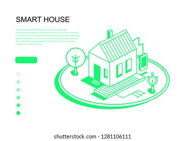 Smart house - vector illustration 