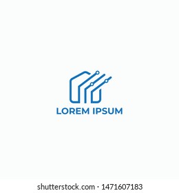 Smart house/House tech logo design for use any purpose