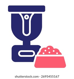 Smart Icon Color Fill Style Vector Illustration