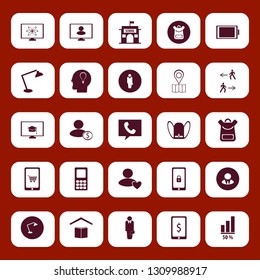 smart icon set with mobile phone, mobile security and desk table lamp vector illustration