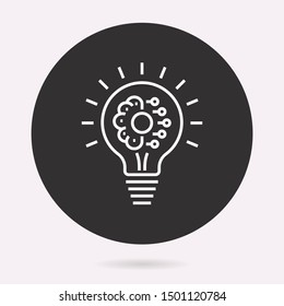 Smart icon. Vector illustration isolated. Simple pictogram for graphic and web design.
