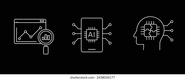 Smart Icons for Performance, Data Leverage, and Behavior Change. Unlock the Power of Your Data. Leverage for Success. Vector Editable Stroke and Colors. 