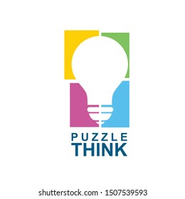 smart idea, bulb logo icon vector design. 
thinking and creative logo theme