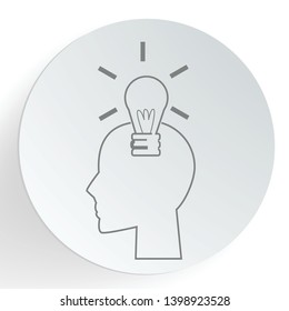 smart Idea icon, idea concept background, vector illustration on background