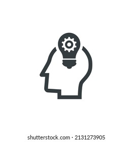 Icono de idea inteligente, ilustración vectorial