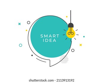 smart idea vector background template