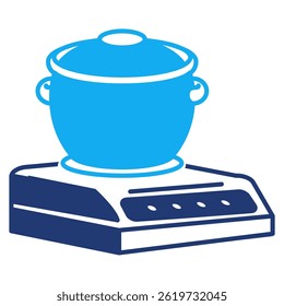 Smart Induction Cooktop icon represented by Automatic Induction Cooktop Dualtone style.