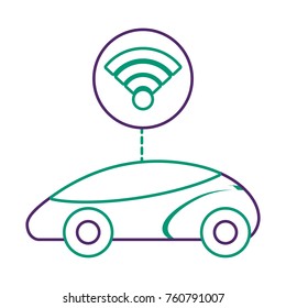 smart or intelligent car connection wifi technology