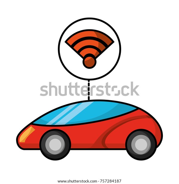 smart or\
intelligent car connection wifi\
technology