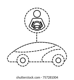 smart or intelligent car driver autonomous futuristic technology