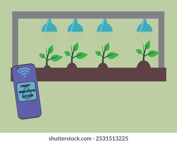 Sistema de irrigação inteligente controlado por um smartphone