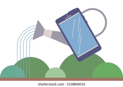 Tecnología de riego inteligente. Aguas inteligentes. Ahorrar agua y dinero