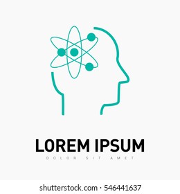 smart isolated minimal icon. genius graph line vector icon for websites and mobile minimalistic flat design. 
