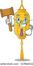 Smart Judge lamp hanging presented in cartoon character style