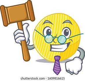 Smart Judge potato chips in mascot cartoon character style
