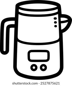 Ícone de vetor e ilustração Smart jug doodle