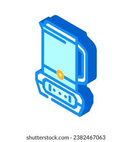 vector de icono isométrico del hogar del hervidor de agua inteligente. señal de la casa de un elegante hervidor de agua. ilustración de símbolo aislado