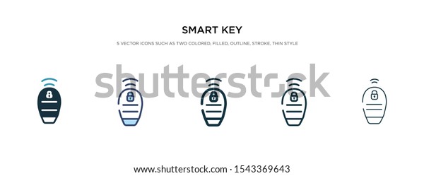 smart key\
icon in different style vector illustration. two colored and black\
smart key vector icons designed in filled, outline, line and stroke\
style can be used for web, mobile,\
ui