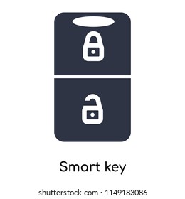 Smart key icon vector isolated on white background for your web and mobile app design, Smart key logo concept