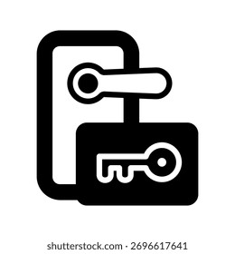 Smart Key Mini Illustration Icon. Use For Modern Concept, Print, Ui, Ux Kit, Web And App Development. Vector Related To Technology, Smart Home And More