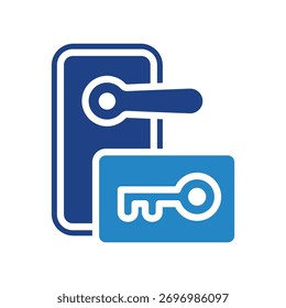 Smart Key Mini Illustration Symbol. Für moderne Konzeption, Print, UI, UX-Kit, Web- und App-Entwicklung. Vektor in Bezug auf Technologie, Smart Home und mehr