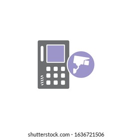 Smart key related icon on background for graphic and web design. Creative illustration concept symbol for web or mobile app.