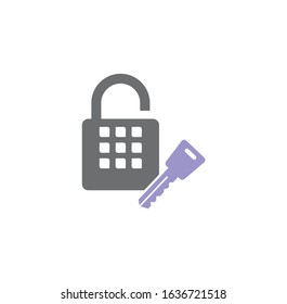 Smart key related icon on background for graphic and web design. Creative illustration concept symbol for web or mobile app.
