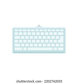 Smart keyboard icon. Flat illustration of smart keyboard vector icon isolated on white background