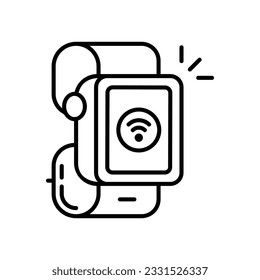 Smart Kitchen Hood icon. Vector stock illustration.