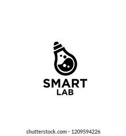 smart lab logo icon designs vector