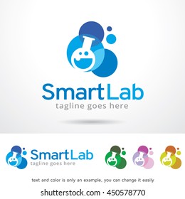 Smart Lab Logo Template Design Vector