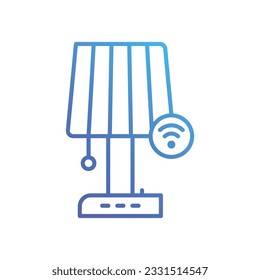 Smart Lamp icon. Vector stock illustration.