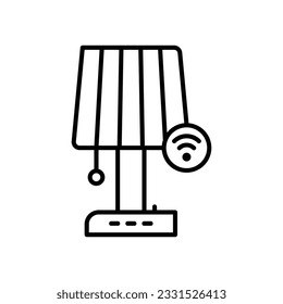 Smart Lamp icon. Vector stock illustration.