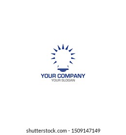 Smart Lamp Logo Design Vector
