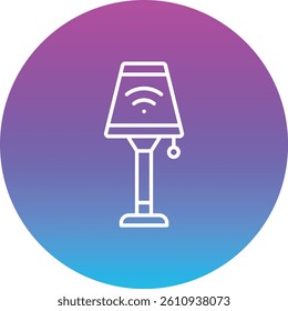 Smart Lamp vector icon. Can be used for printing, mobile and web applications.