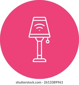 Smart Lamp vector icon. Can be used for printing, mobile and web applications.