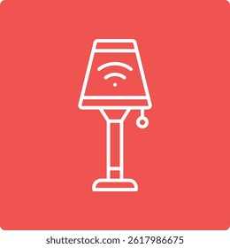 Smart Lamp vector icon. Can be used for printing, mobile and web applications.