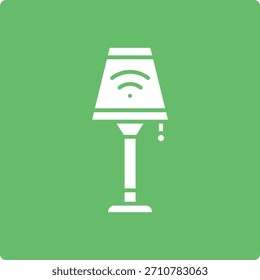 Icono de Vector de lámpara inteligente. Se puede utilizar para aplicaciones de impresión, móviles y de Web.